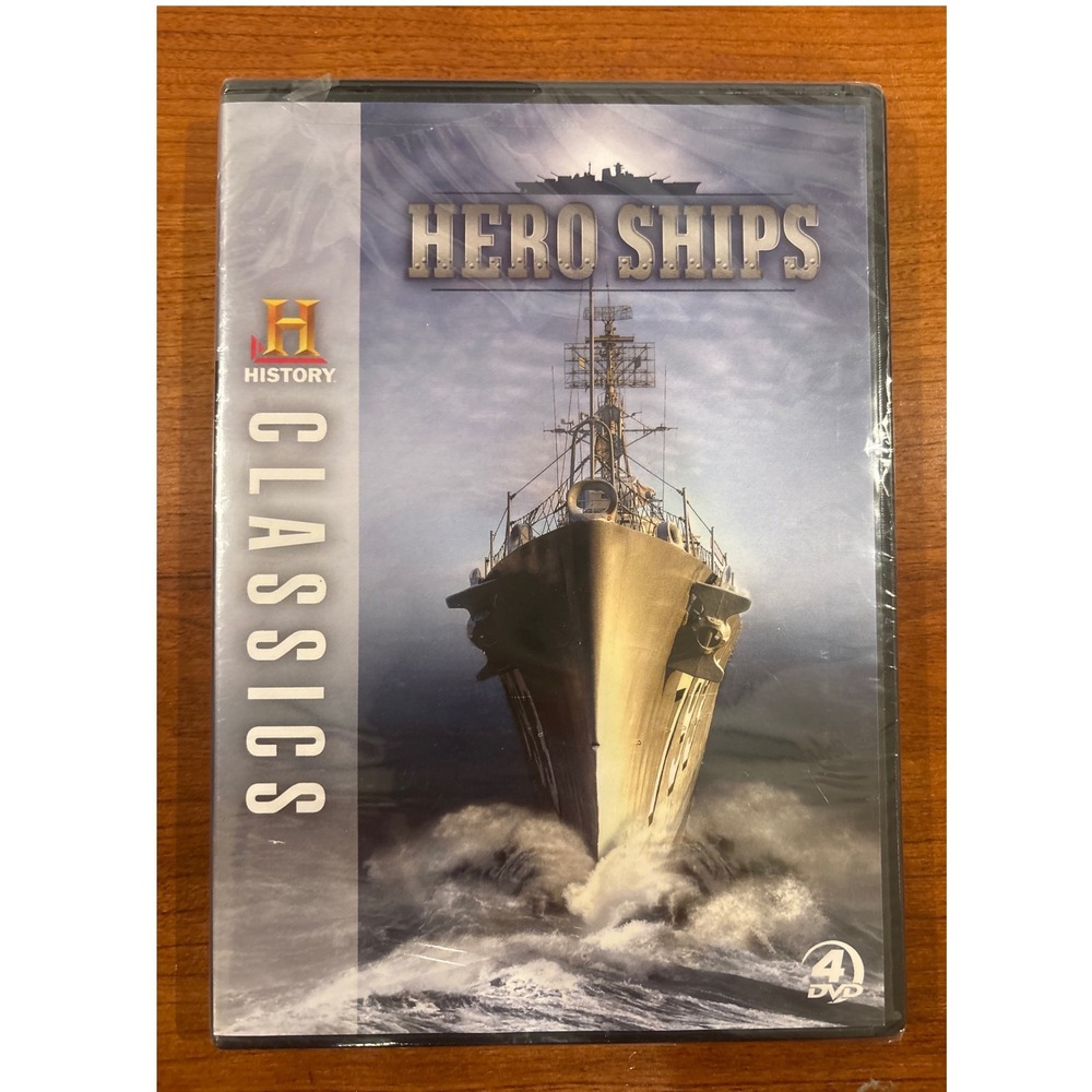 History Channel Classics Hero Ships 4 DVD Set Documentary Series Naval History